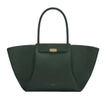 DeMellier The New York in Dark Green Small Grain Shoulder Bag | Shoulder & Crossbody Bags | Luxury Shoes 
