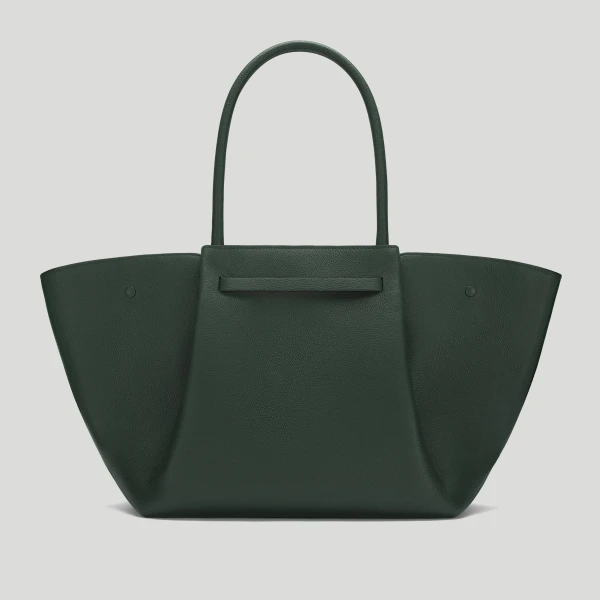 DeMellier The New York in Dark Green Small Grain Shoulder Bag, view 6 | Shoulder & Crossbody Bags | Luxury Shoes 