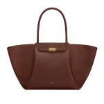 DeMellier The New York in Warm Brown Small Grain Shoulder Bag | Shoulder & Crossbody Bags | Luxury Shoes 