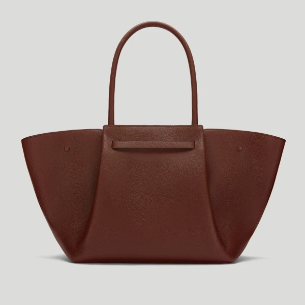 DeMellier The New York in Warm Brown Small Grain Shoulder Bag, view 6 | Shoulder & Crossbody Bags | Luxury Shoes 