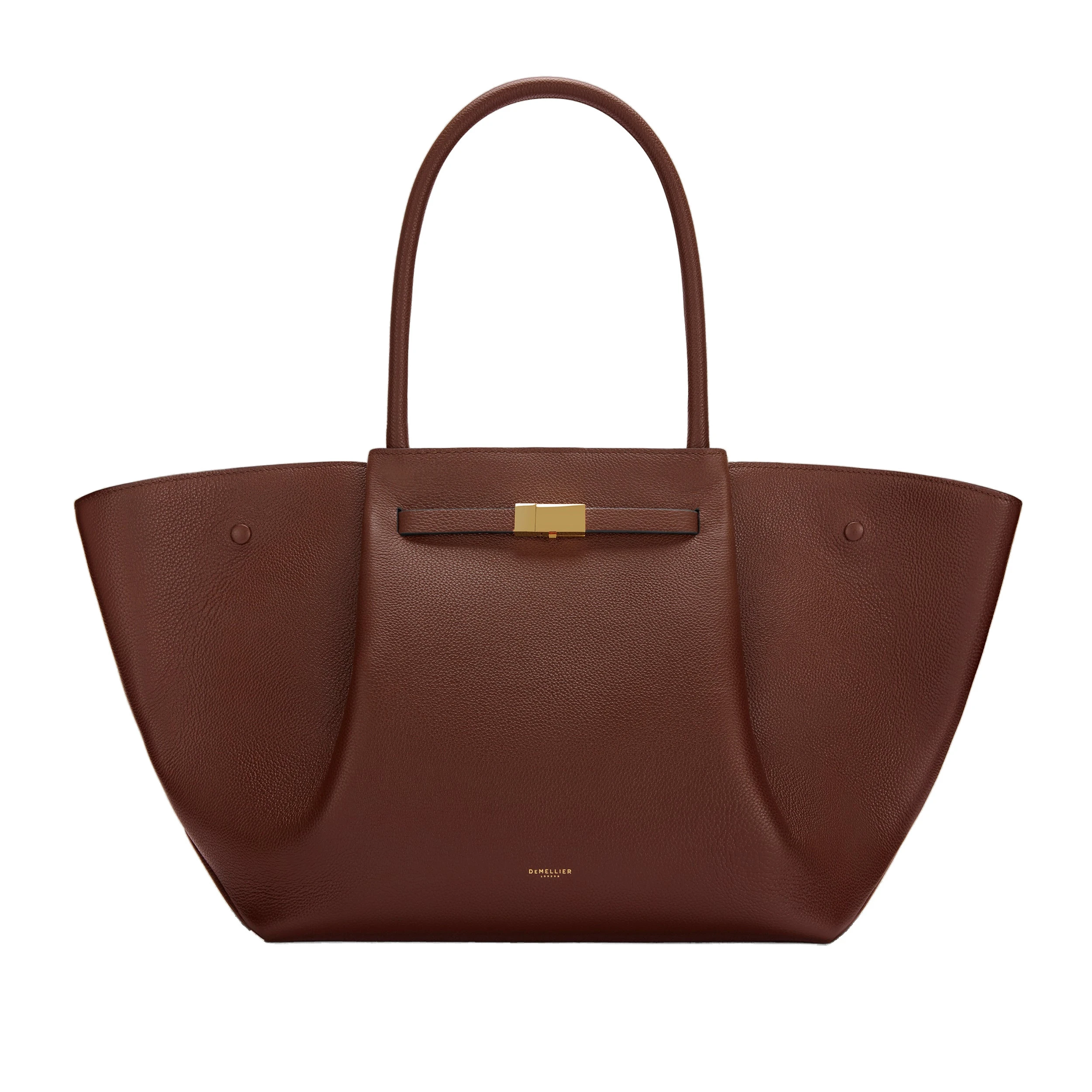 DeMellier The New York in Warm Brown Small Grain Shoulder Bag DeMellier The New York in Warm Brown Small Grain Shoulder Bag | Shoulder & Crossbody Bags | Luxury Shoes