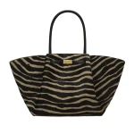 DeMellier The New York in Zebra-Effect Hair Calf Shoulder Bag | Shoulder & Crossbody Bags | Luxury Shoes 