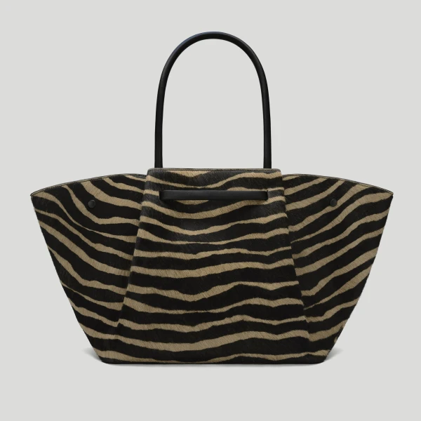 DeMellier The New York in Zebra-Effect Hair Calf Shoulder Bag, view 5 | Shoulder & Crossbody Bags | Luxury Shoes 