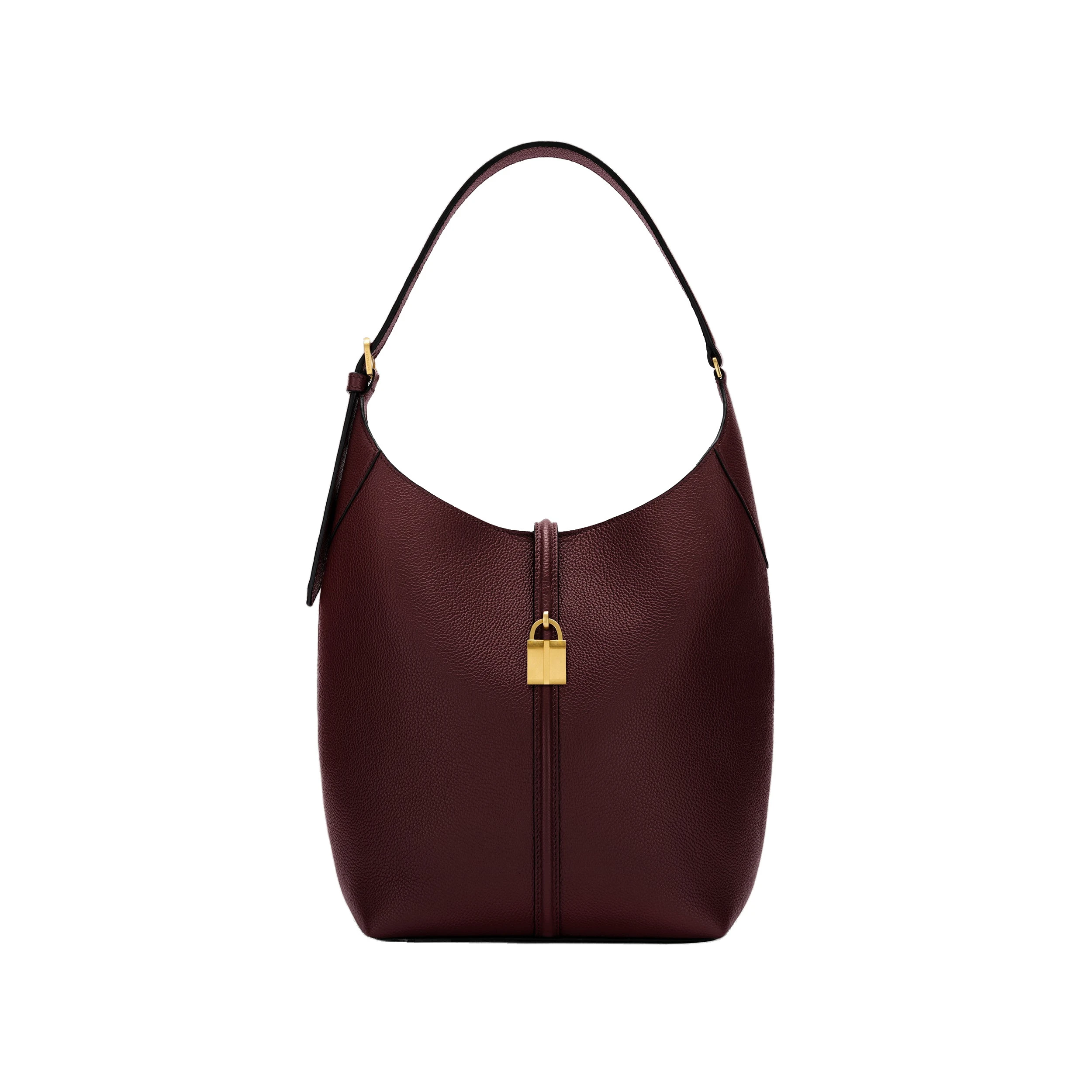 DeMellier The Siena Bucket in Burgundy Small Grain Bucket Bag DeMellier The Siena Bucket in Burgundy Small Grain Bucket Bag | Bucket Bags | Luxury Shoes