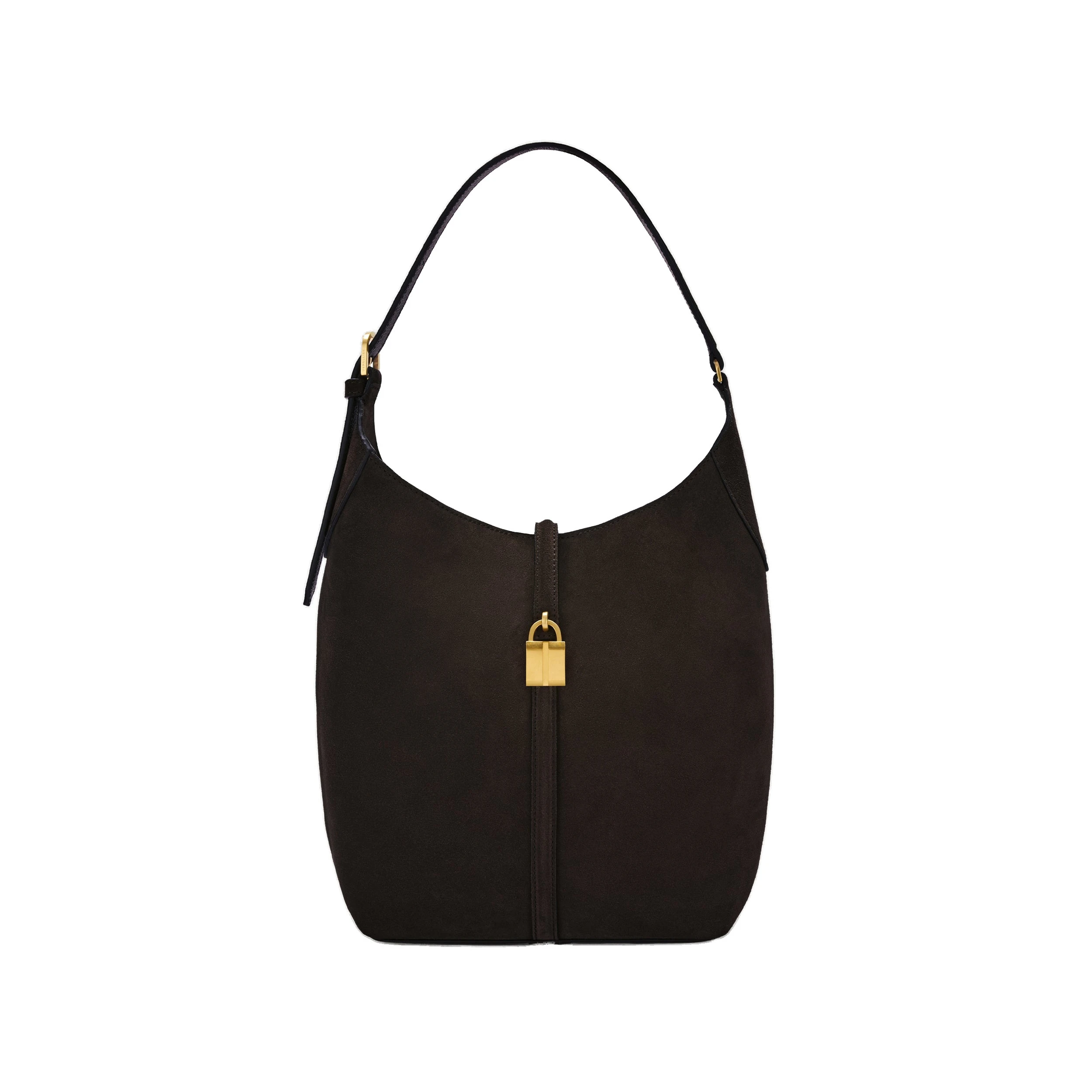 DeMellier The Siena Bucket in Dark Chocolate Suede Bucket Bag DeMellier The Siena Bucket in Dark Chocolate Suede Bucket Bag | Bucket Bags | Luxury Shoes