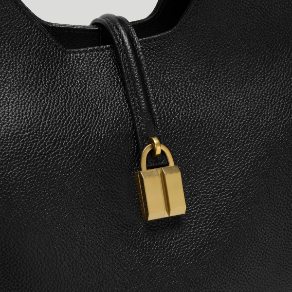 DeMellier The Siena Crossbody in Black Small Grain Crossbody Bag, view 2 | Shoulder & Crossbody Bags | Luxury Shoes 