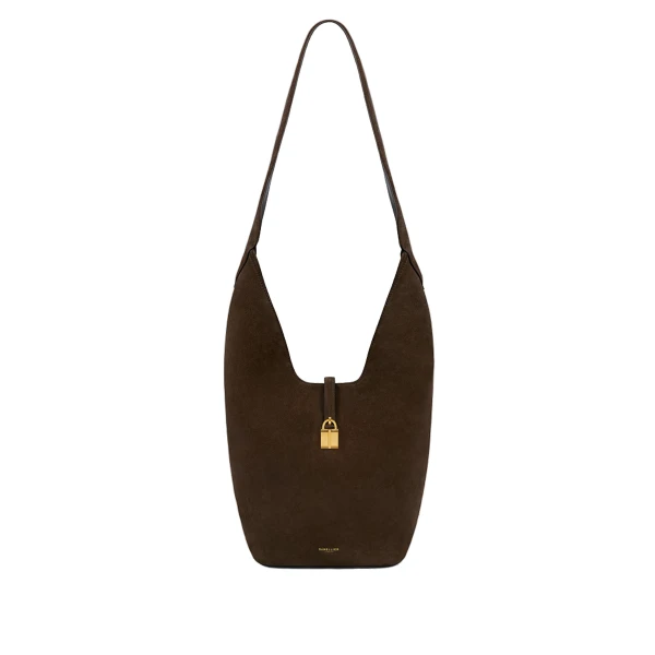 DeMellier The Siena Crossbody in Mocha Suede Crossbody Bag | Shoulder & Crossbody Bags | Luxury Shoes 