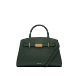 DeMellier The Small Hudson in Dark Green Small Grain Crossbody Bag | Shoulder & Crossbody Bags | Luxury Shoes 