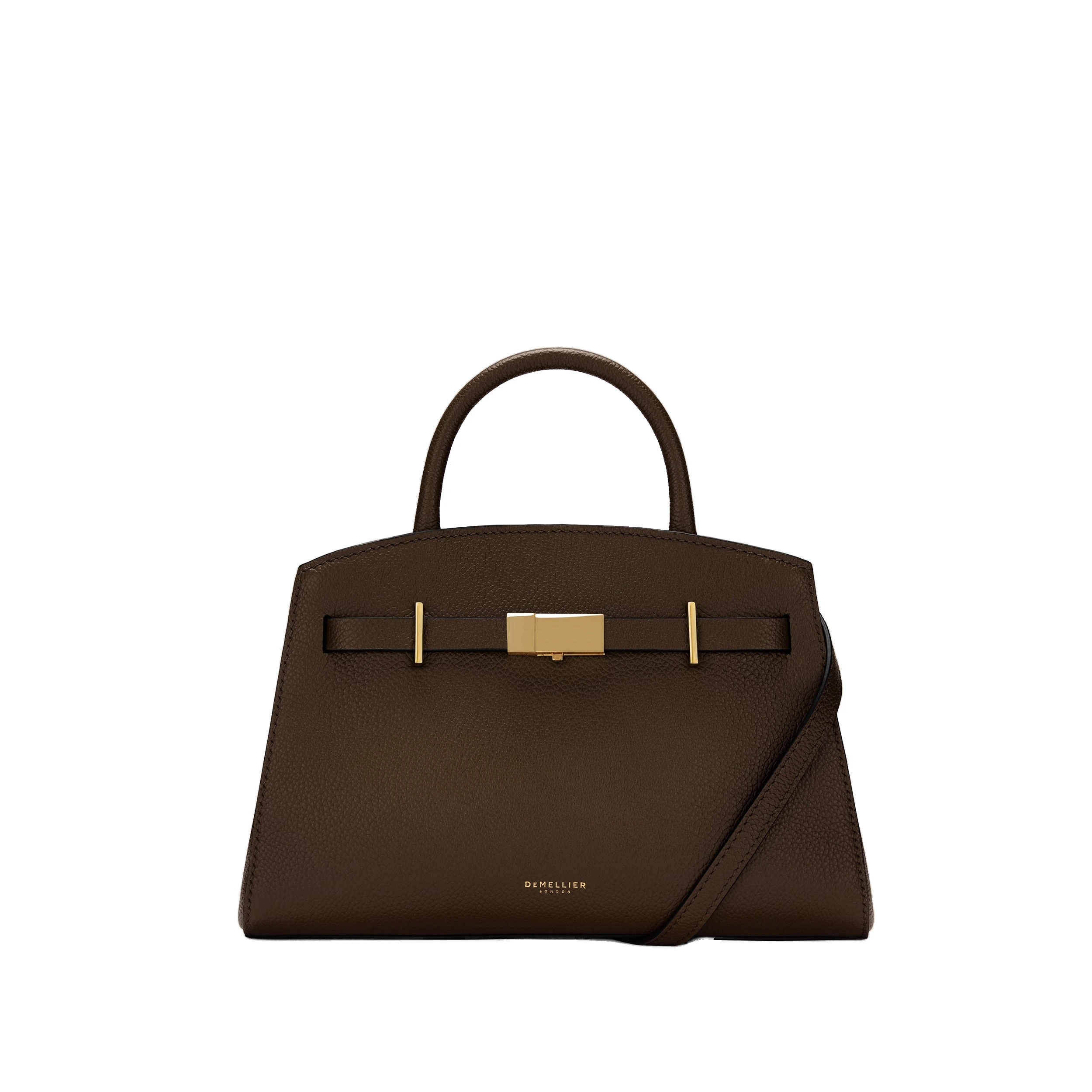 DeMellier The Small Hudson in Mocha Small Grain Crossbody Bag DeMellier The Small Hudson in Mocha Small Grain Crossbody Bag | Shoulder & Crossbody Bags | Luxury Shoes