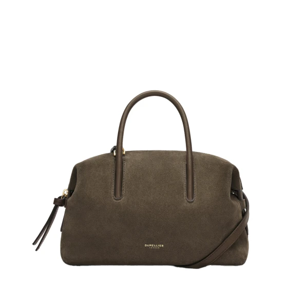 The Small Stockholm in Hazel Suede Top-Handle Bag