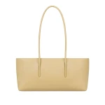 DeMellier The Stockholm Shoulder in Dune Fine Grain Shoulder Bag | Shoulder & Crossbody Bags | Luxury Shoes 
