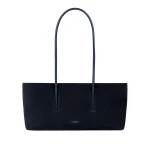 DeMellier The Stockholm Shoulder in Midnight Blue Suede Shoulder Bag | Shoulder & Crossbody Bags | Luxury Shoes 