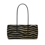 DeMellier The Stockholm Shoulder in Zebra-Effect Hair Calf Shoulder Bag | Shoulder & Crossbody Bags | Luxury Shoes 