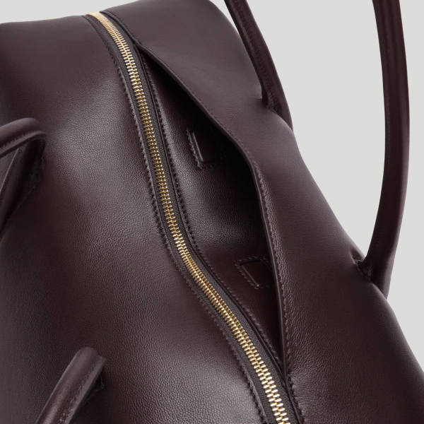 DeMellier The Stockholm in Bordeaux Fine Grain Tote Bag, view 5 | Totes & Top-Handle Bags | Luxury Shoes 