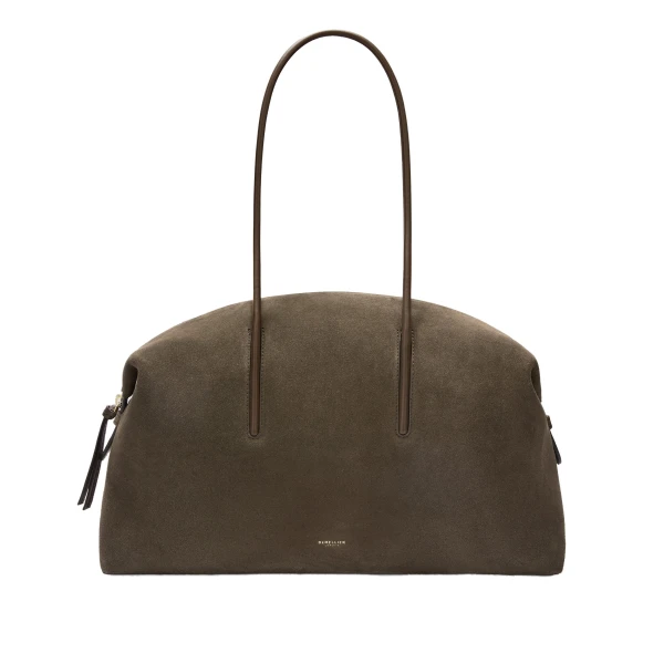 The Stockholm in Hazel Suede & Hazel Smooth Tote Bag