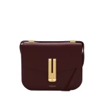 DeMellier The Vancouver in Burgundy Small Grain Crossbody Bag | Shoulder & Crossbody Bags | Luxury Shoes 