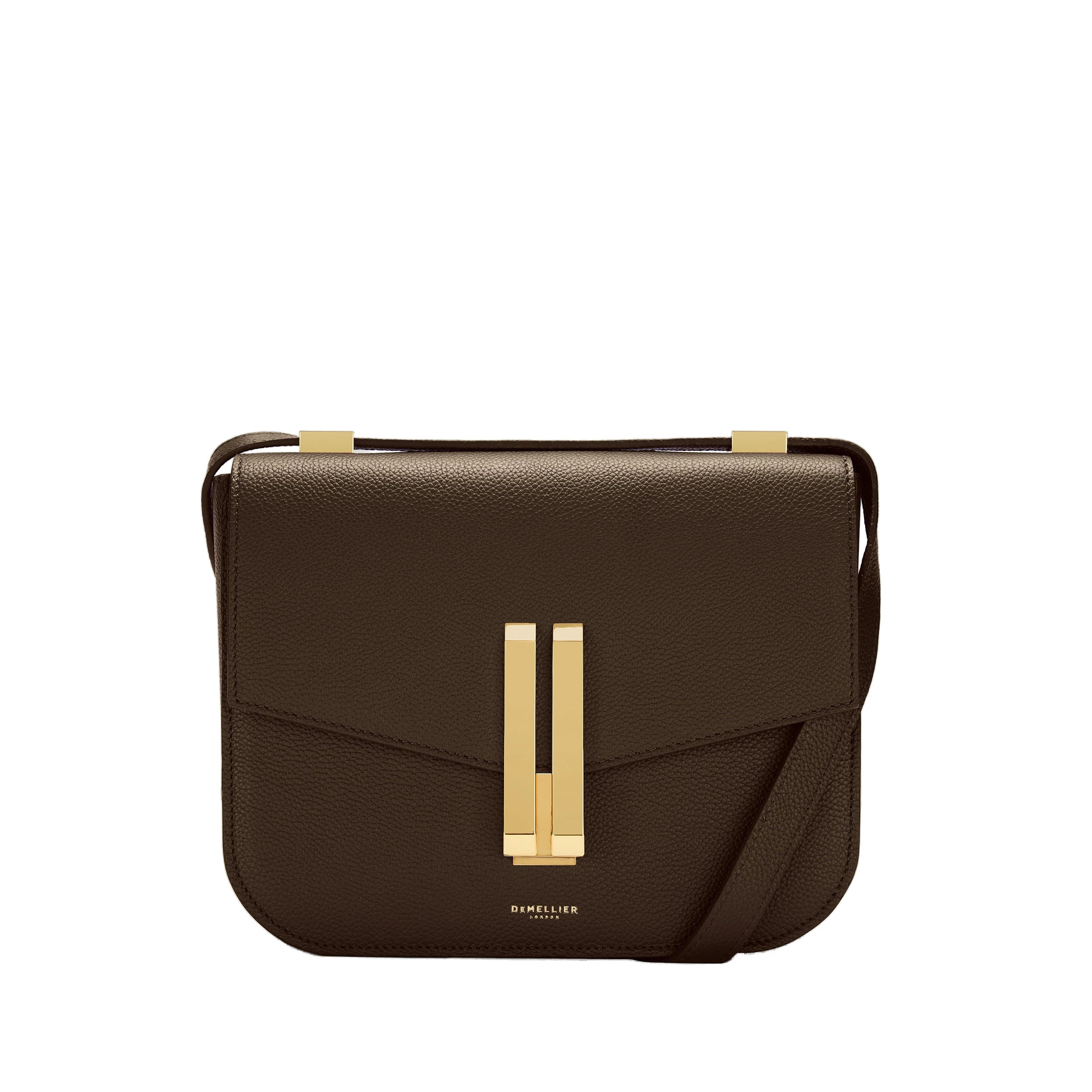 DeMellier The Vancouver in Mocha Small Grain Crossbody Bag DeMellier The Vancouver in Mocha Small Grain Crossbody Bag | Shoulder & Crossbody Bags | Luxury Shoes