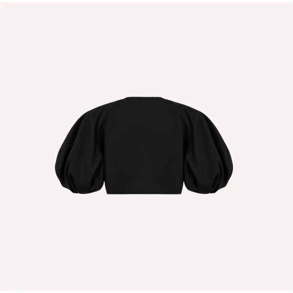 Dice Kayek Balloon Sleeve Jacket in Black | Jackets | Luxury Shoes 