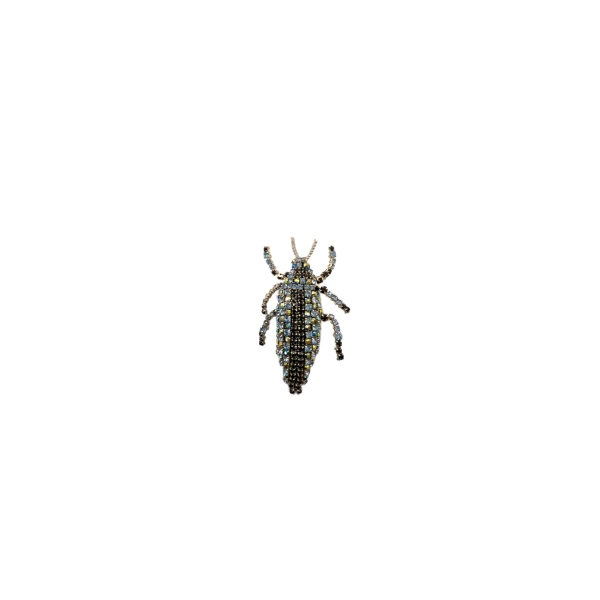 Dice Kayek Big Beetle Brooch in Multicolour | Brooches & Pins | Luxury Shoes 