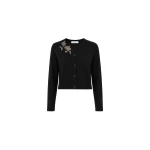 Dice Kayek Black Crystal-Embellished Wool Cardigan | Cardigan | Luxury Shoes 