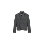 Dice Kayek Blue Checked Wool Double-Breasted Jacket | Jackets | Luxury Shoes 