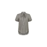 Dice Kayek Brown Striped Silk Shirt | Shirts | Luxury Shoes 