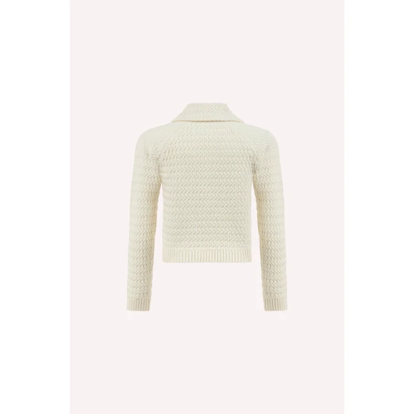 Dice Kayek Buttoned Cardigan in Off White | Cardigan | Luxury Shoes 