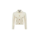 Dice Kayek Buttoned Cardigan in Off White | Cardigan | Luxury Shoes 