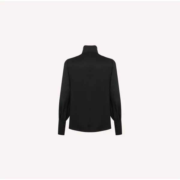 Dice Kayek Classic Tuxedo Shirt in Black | Shirts | Luxury Shoes 
