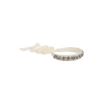 Dice Kayek Crystal Beaded Headband in White | Hair Accessories | Luxury Shoes 