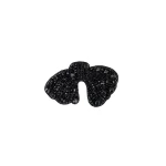 Dice Kayek Crystal-Embellished Big Bow Brooch in Black | Brooches & Pins | Luxury Shoes 
