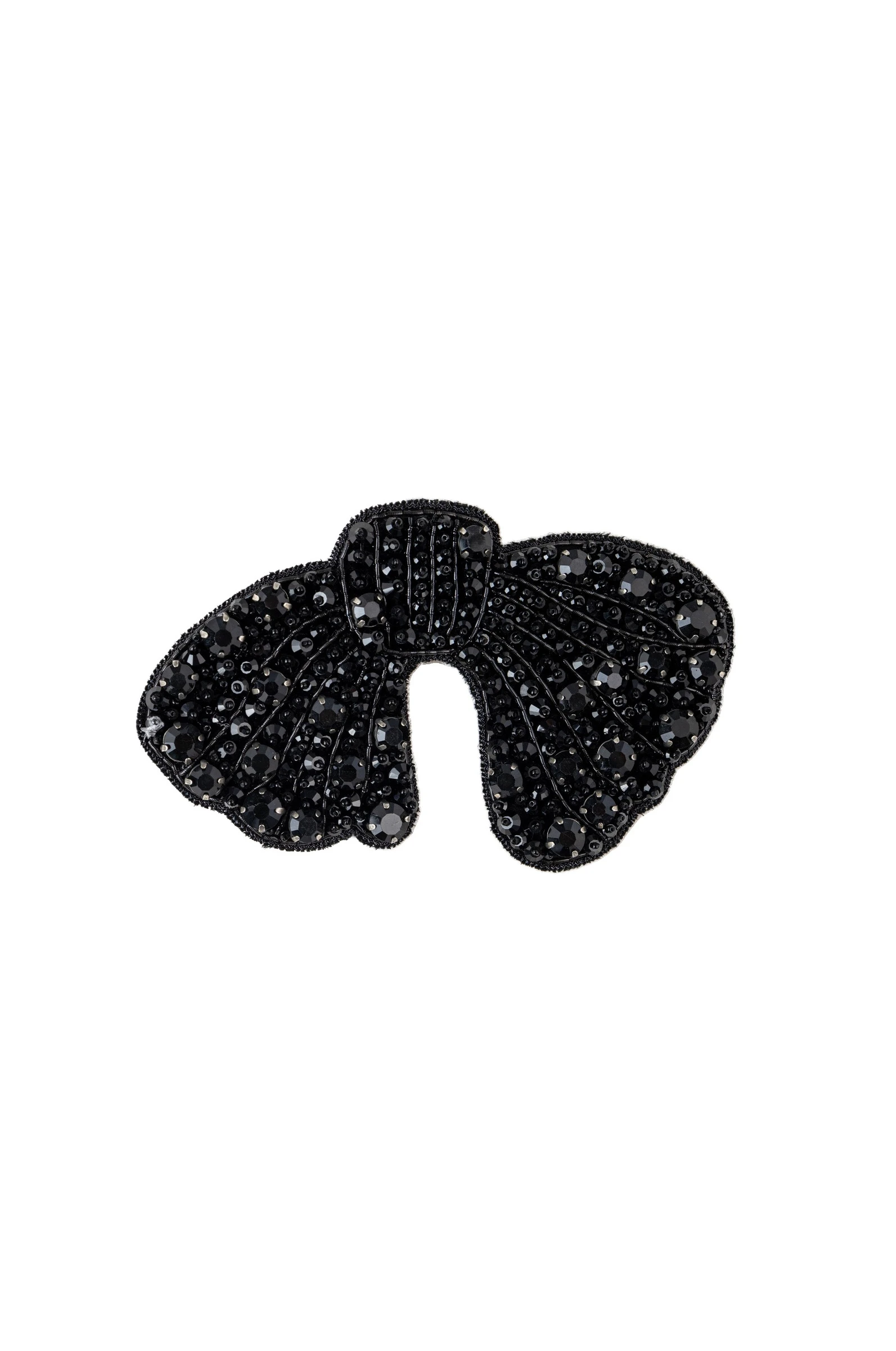 Dice Kayek Crystal-Embellished Big Bow Brooch in Black Dice Kayek Crystal-Embellished Big Bow Brooch in Black | Brooches & Pins | Luxury Shoes