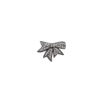 Dice Kayek Crystal-Embellished Bow Brooch BR50029 in White | Brooches & Pins | Luxury Shoes 