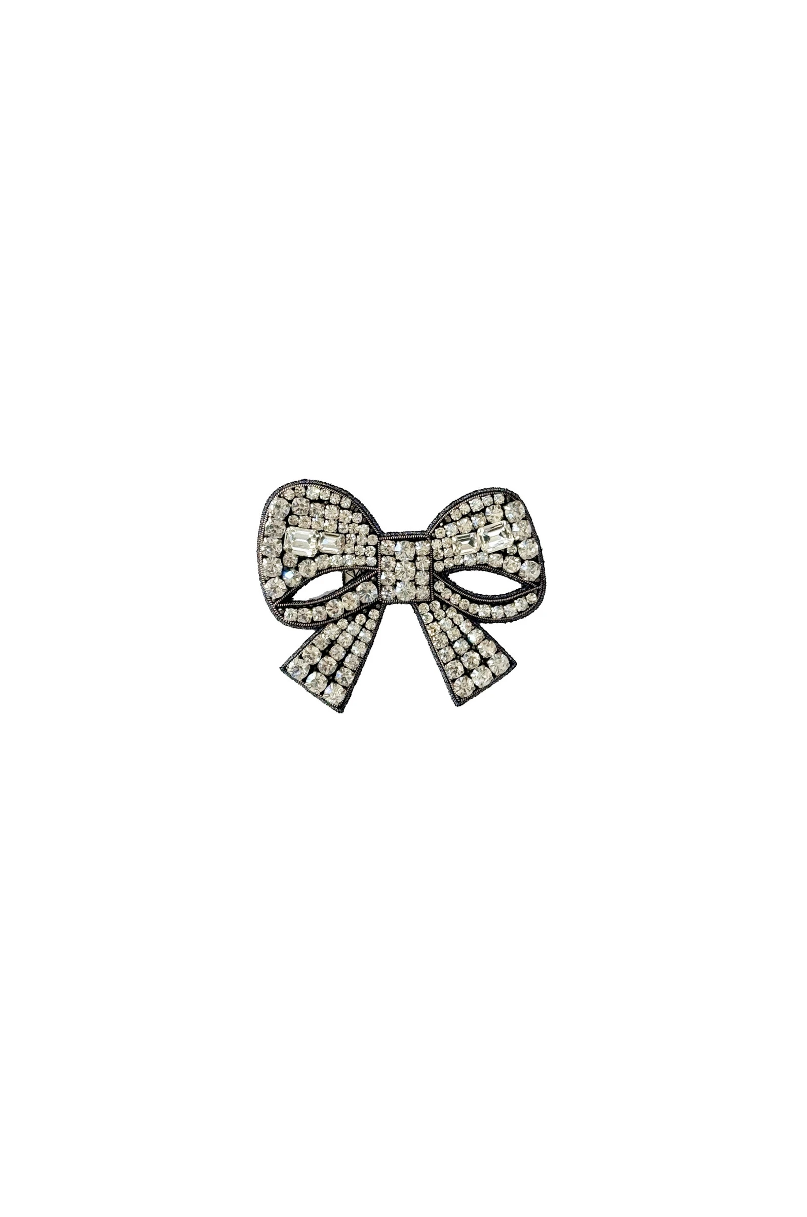 Dice Kayek Crystal-Embellished Bow Brooch in Black Dice Kayek Crystal-Embellished Bow Brooch in Black | Brooches & Pins | Luxury Shoes