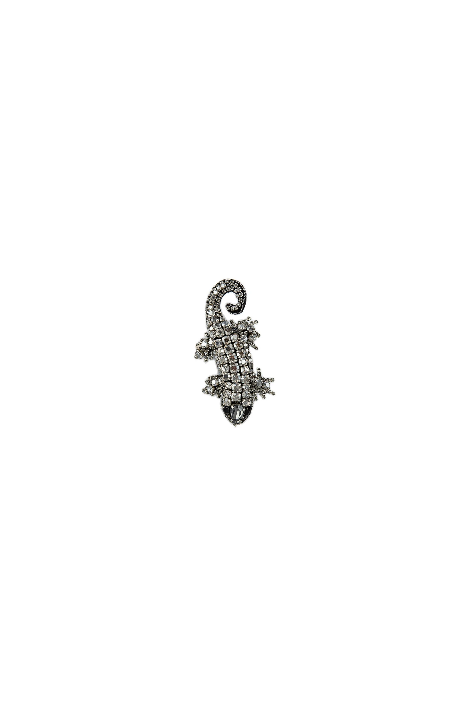 Dice Kayek Crystal-Embellished Lizard Brooch Pave in White Dice Kayek Crystal-Embellished Lizard Brooch Pave in White | Brooches & Pins | Luxury Shoes