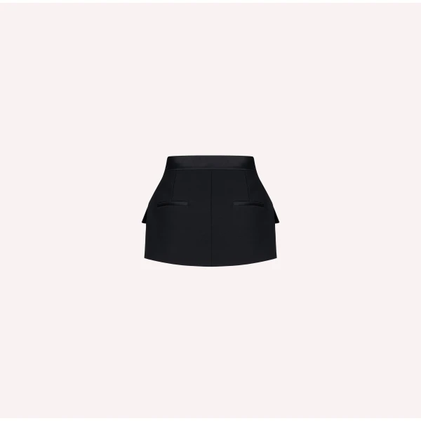 Dice Kayek Crystal Embellished Signature Skirt Belt in Black | Midi Skirts | Luxury Shoes 