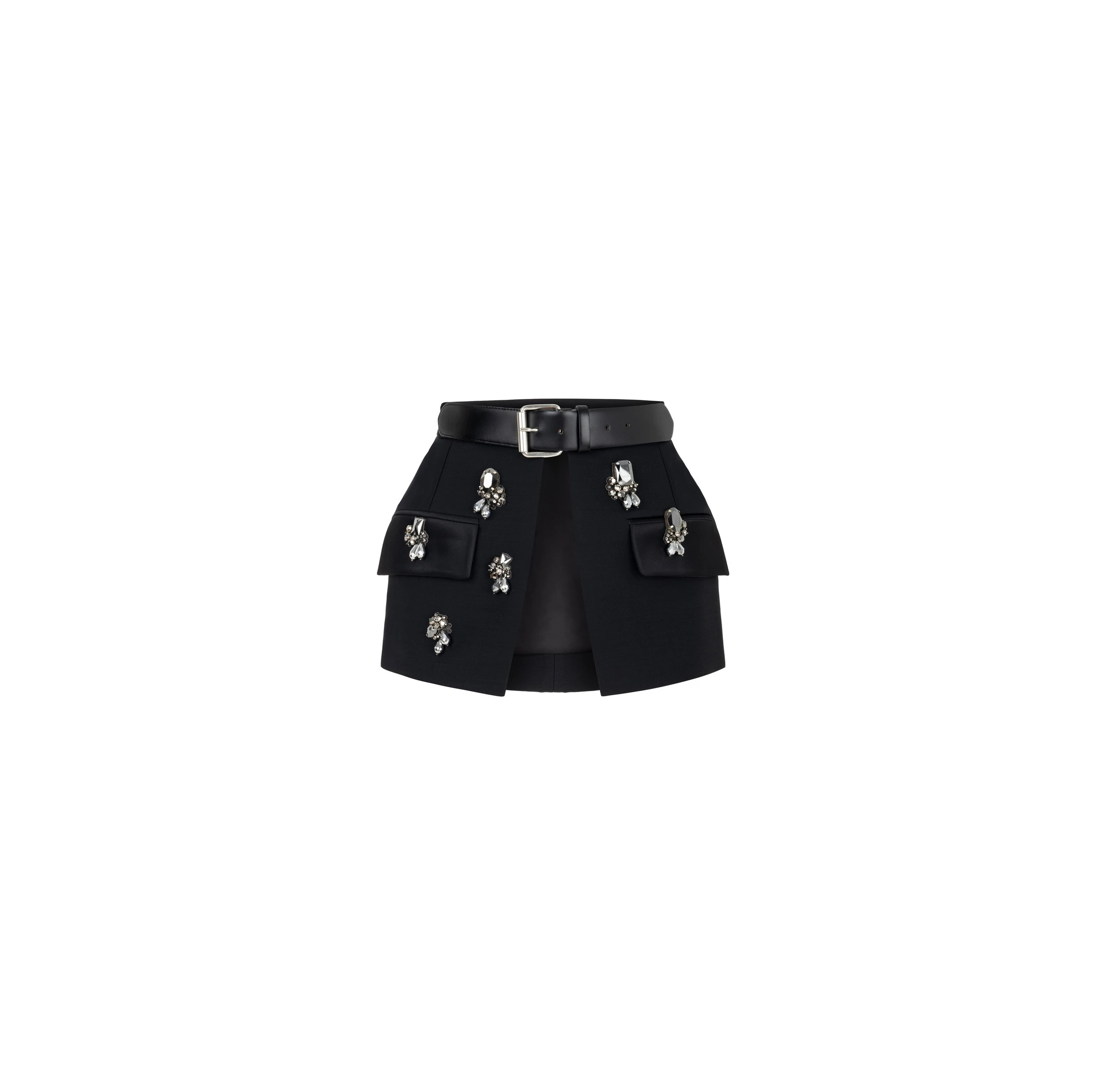 Dice Kayek Crystal Embellished Signature Skirt Belt in Black Dice Kayek Crystal Embellished Signature Skirt Belt in Black | Midi Skirts | Luxury Shoes