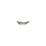 Dice Kayek Crystal-Embellished Silver Peas Brooch in Black | Brooches & Pins | Luxury Shoes 