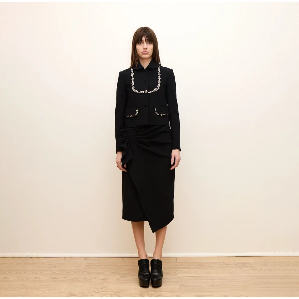 Dice Kayek Crystal Garland Jacket in Black | Jackets | Luxury Shoes 