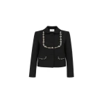 Dice Kayek Crystal Garland Jacket in Black | Jackets | Luxury Shoes 