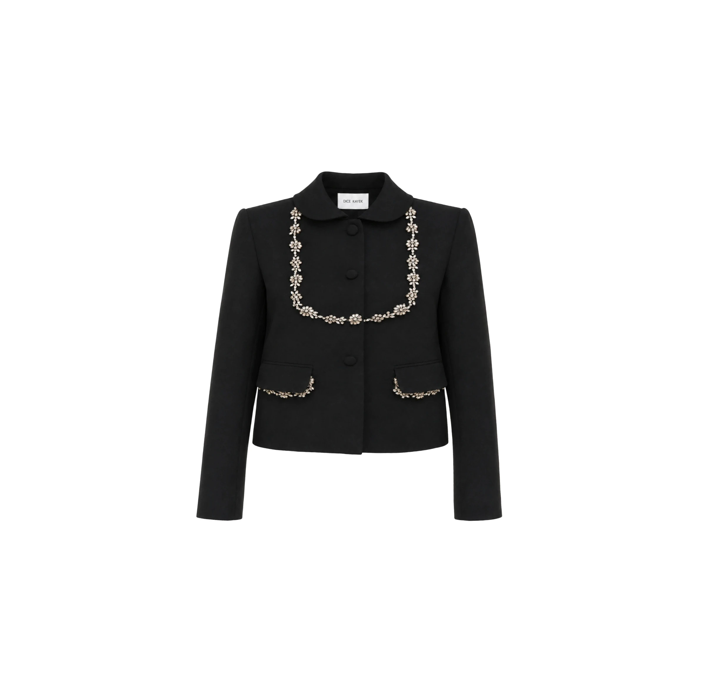 Dice Kayek Crystal Garland Jacket in Black Dice Kayek Crystal Garland Jacket in Black | Jackets | Luxury Shoes