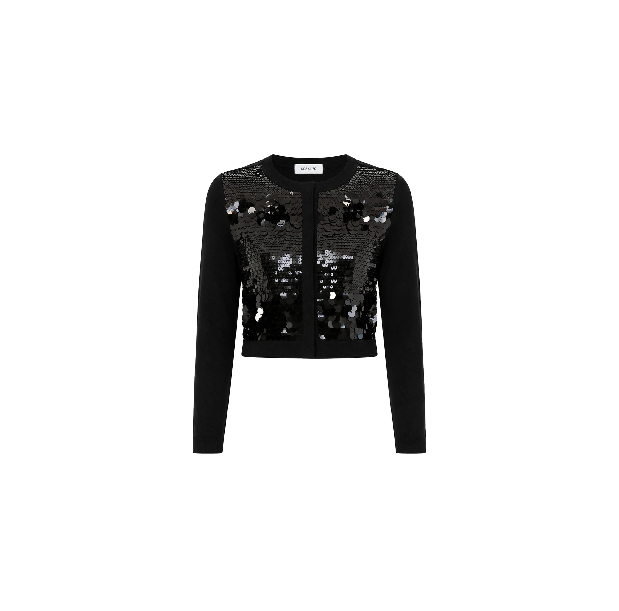 Dice Kayek Embellished Sequin Wool Cardigan in Black Dice Kayek Embellished Sequin Wool Cardigan in Black | Cardigan | Luxury Shoes