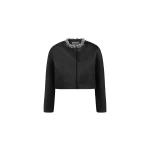 Dice Kayek Evening Jacket with Embellished Collar in Black | Jackets | Luxury Shoes 