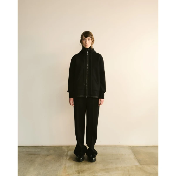 Dice Kayek Flared Sweatpants with Drawstring Waist in Black | Sweatpants | Luxury Shoes 