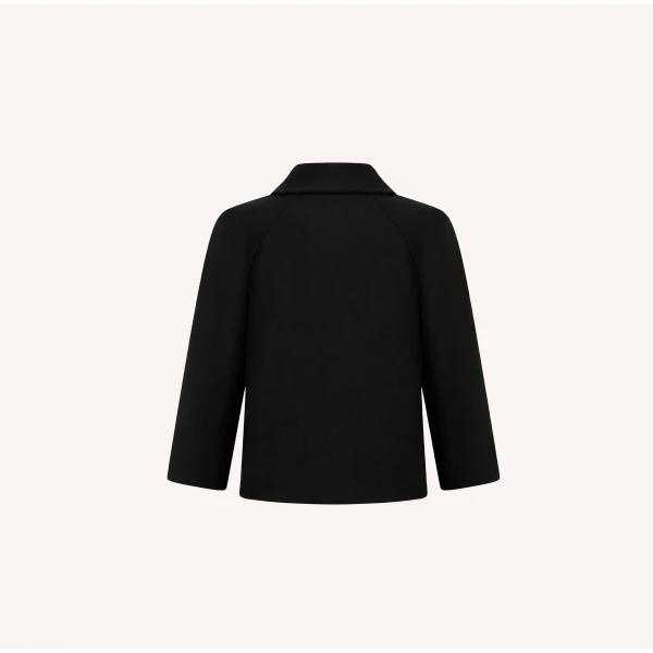 Dice Kayek Floral Embellished Cropped Jacket in Black | Jackets | Luxury Shoes 