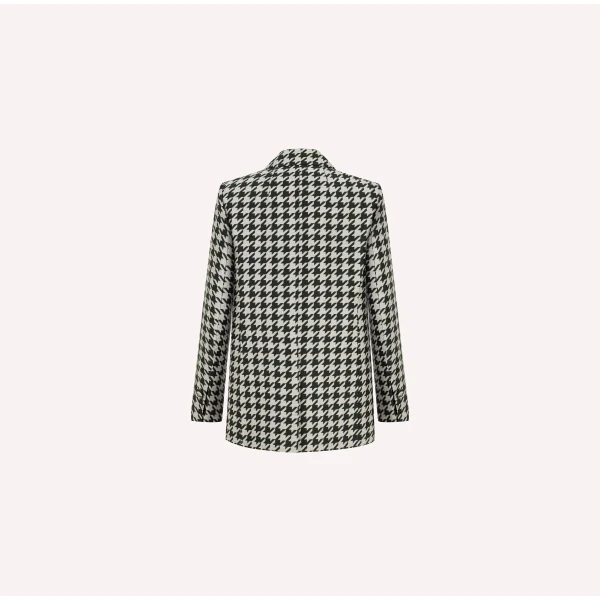 Dice Kayek Green Pied-de-Poule Wool Blazer | Blazers | Luxury Shoes 