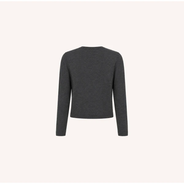 Dice Kayek Grey Crystal-Embellished Wool Cardigan | Cardigan | Luxury Shoes 