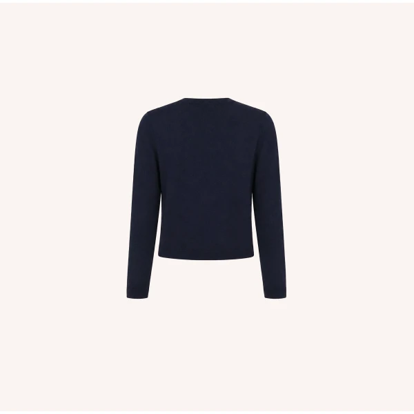 Dice Kayek Navy Crystal-Embellished Wool Cardigan | Cardigan | Luxury Shoes 