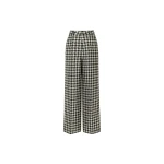 Dice Kayek Pied-de-Poule Wide-Leg Wool Pants in Green | Wide leg pants | Luxury Shoes 