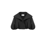 Dice Kayek Sculptural Cropped Jacket in Black | Jackets | Luxury Shoes 